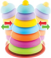 Stapelringen Piramide – Stapeltoren - Vormenstoof - Stapelbekers speelgoed - Stapelringen speelgoed – Baby speelgoed – Bouwblokken – Educatief speelgoed 3 jaar – Motoriek speelgoed