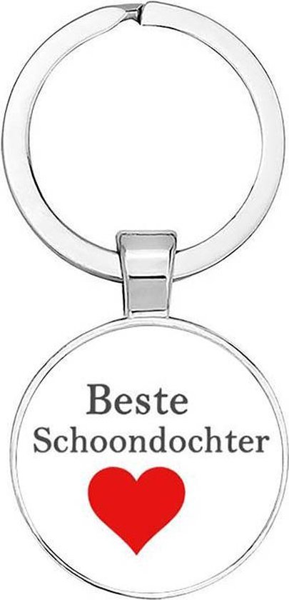 Akyol - de beste schoondochter Sleutelhanger - Schoondochter - de beste schoondochter - schoondochter - koude kant - schoonfamilie - 2,5 x 2,5 CM