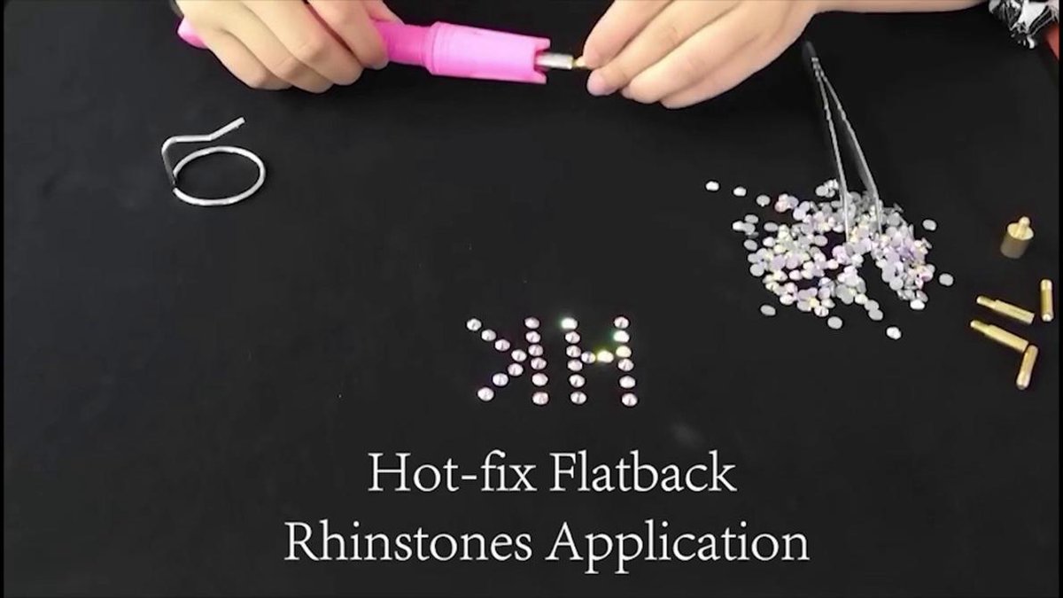 Elektrische Hotfix Applicator Pen - Met Strass Steentjes