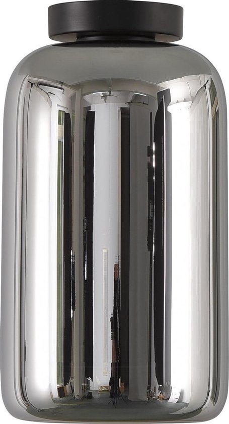 Plafondlamp Botany Titan - Ø18cm - E27 - IP20 - Dimbaar > plafoniere spiegel smoke glas | plafondlamp spiegel smoke glas | plafondlamp eetkamer spiegel smoke glas | plafondlamp keuken smoke glas | led lamp smoke glas | sfeer lamp smoke glas