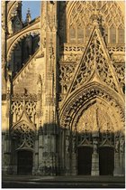 Poster – Kathedraal in Frankrijk - 60x90cm Foto op Posterpapier