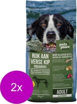 Pets Place Naturals Adult Graanvrij Kip&Aardappel - Hondenvoer - 2 x 3 kg
