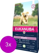 3x Eukanuba Dog Puppy - Junior Lam - Rijst 2,5 kg