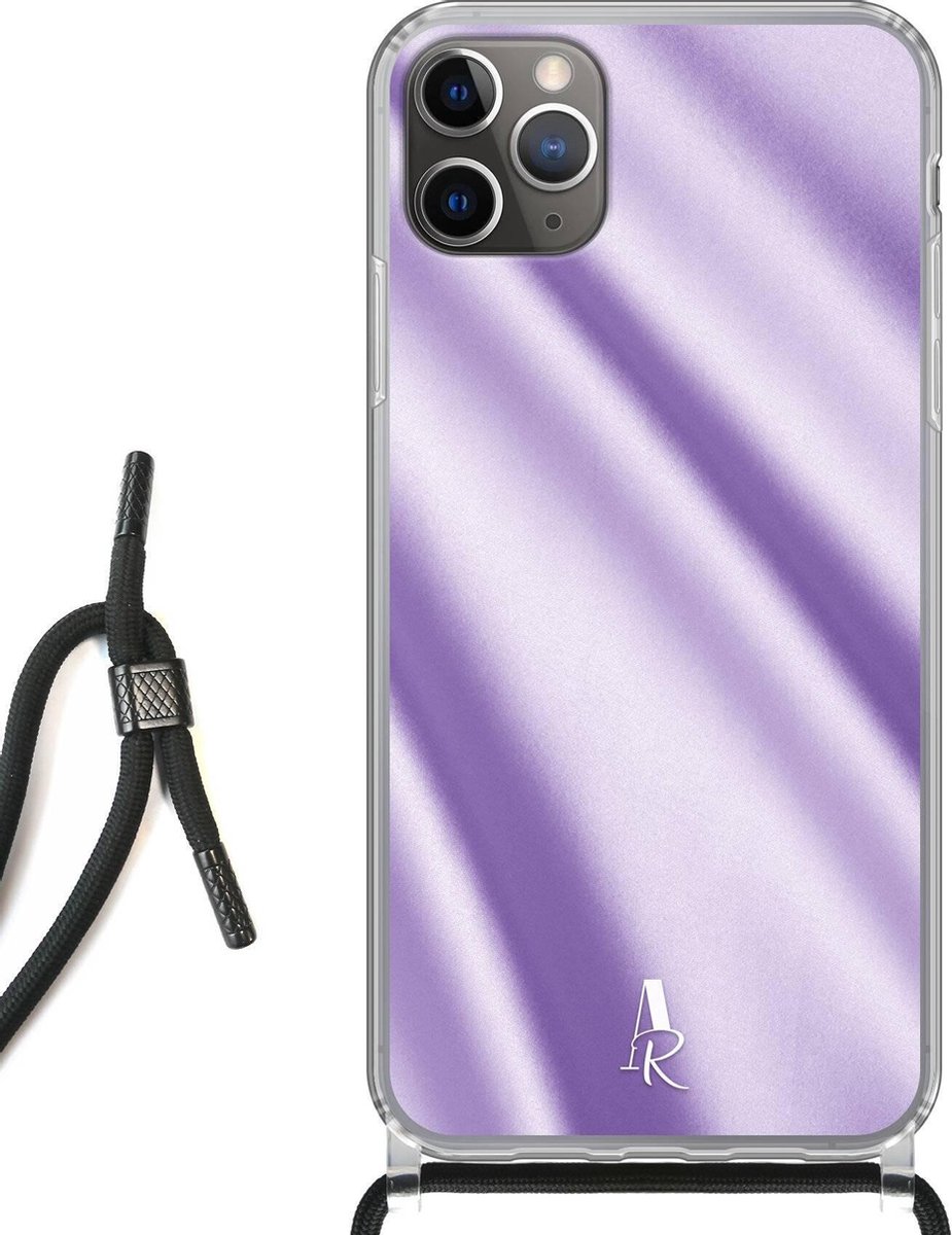 iPhone 11 Pro Max hoesje met koord - Lavender Satin