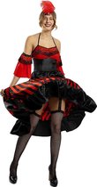 FUNIDELIA Can-Can kostuum voor vrouwen Western - Maat: M - Zwart