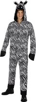 FUNIDELIA Zebra kostuum voor mannen Dieren - Maat: S - Wit