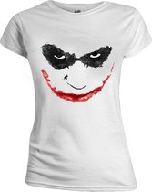 Batman - Joker Smile Women T-Shirt - Wit - Maat L