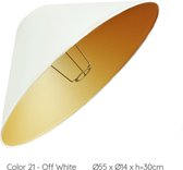 Lampenkap conisch vormig - Ø55 x Ø14 x h= 30cm - Off White