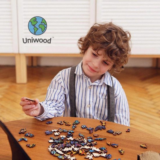 Unidraak - Houten Puzzel volwassenen Jigsaw puzzels wooden puzzle unidragon puzzel UIL A3 - Uniwood
