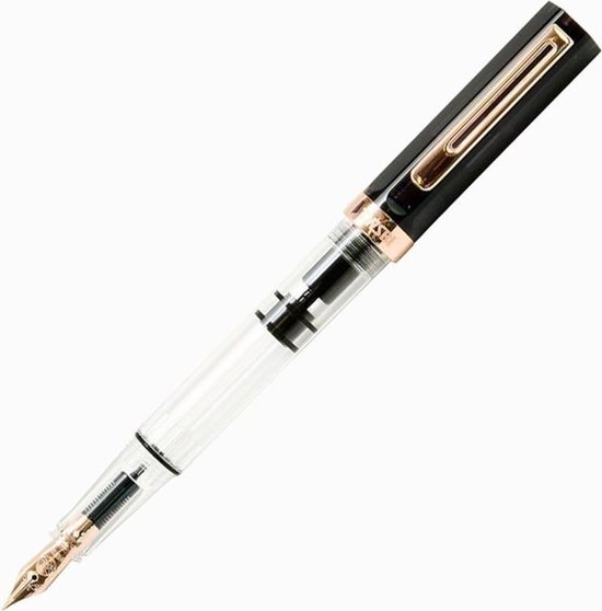 Twsbi Go Smoke Stylo-Plume - Plume Stub 1.1 - Recharge à Piston Originale - Idéal Calligraphie Stylo Recharge Piston