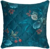 Pip Studio Leafy Stitch Square Sierkussen Blue 45 x 45 cm