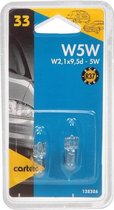 CARTEC W5W Dashboard waarschuwingslampjes 5W 12V - 132326 - 2 stuks