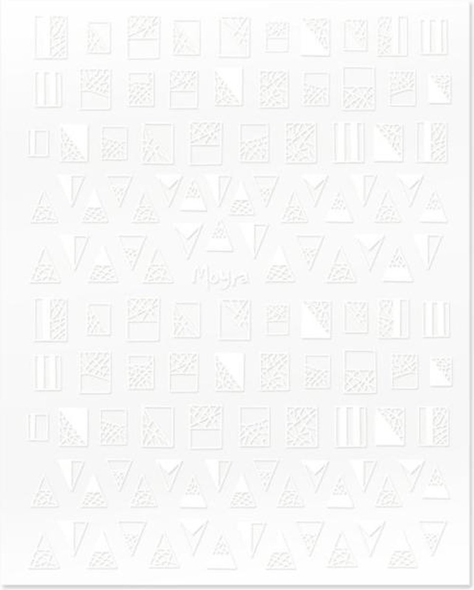 Goedkoopste Moyra Nailart Nagel Sticker Matrica No.01 WIT