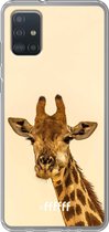 6F hoesje - geschikt voor Samsung Galaxy A52 - Transparant TPU Case - Giraffe #ffffff