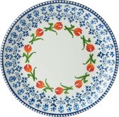 Ontbijtbord oranje tulp set van 4