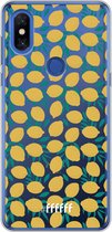 6F hoesje - geschikt voor Xiaomi Mi Mix 3 -  Transparant TPU Case - Lemons #ffffff