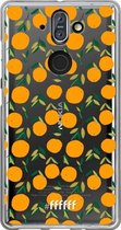 6F hoesje - geschikt voor Nokia 8 Sirocco -  Transparant TPU Case - Oranges #ffffff