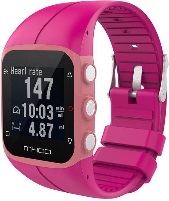 Polar M400 / M430 Band - Watch Band - Wristband - Bracelets.nu - Wristband  - Bright Pink | bol.com