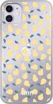 6F hoesje - geschikt voor iPhone 11 - Transparant TPU Case - Pears #ffffff