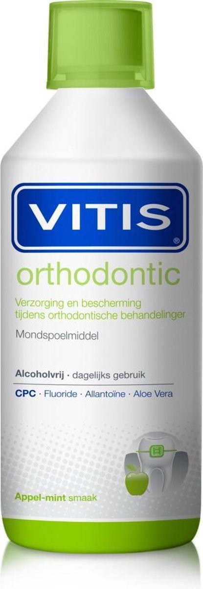 Vitis Orthodontic Mondspoelmiddel - 500 - Mondwater bol.com