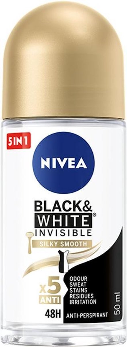 Nivea - Black&White Invisible Silky Smooth Antiperspirant W - NIVEA