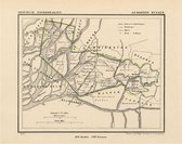 Historische kaart, plattegrond van gemeente Dussen in Noord Brabant uit 1867 door Kuyper van Kaartcadeau.com
