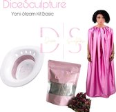 DiceSculpture Yoni Steam Kit Basic Vaginale Stoombad- Helpt tegen Schimmelinfecties, Geur en meer- Vaginale Gezondheid- Vaginale Verzorging + Reiniging- Vagina Douche / Bad- Inklap