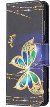 Diamant vlinder book case hoesje Samsung Galaxy A52