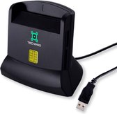 eID Smart Cardreader - Identiteitskaartlezer - Multifunctionele kaartlezer - Kaartlezer identiteitskaart - eID kaartlezer - Smart cardreader - USB 2.0 - Windows / Mac / Linux - België
