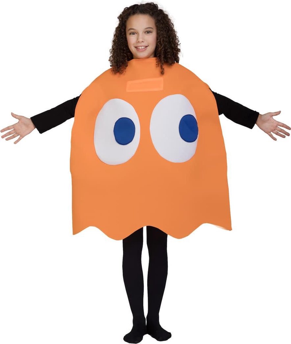 FUNIDELIA Pinky the Ghost Pac-Man kostuum - Maat: 104 - 148 cm