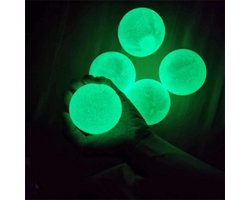 sticky wall balls set van 6 ballen | Glow in the Dark | Klevende Plafond Bal | Stress Verminderend | fidget toys Speelgoed Jongens/Meisjes