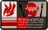 1x Coryl  Binnenmat Jasmin - World of Spices - 80x50cm - Antislip Keukenmat Vloerkleed