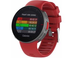 Horloge Bandje Geschikt voor Polar Vantage V Bandje - Horlogebandje - Polsbandje - Bandjes.nu - Polsband - Rood