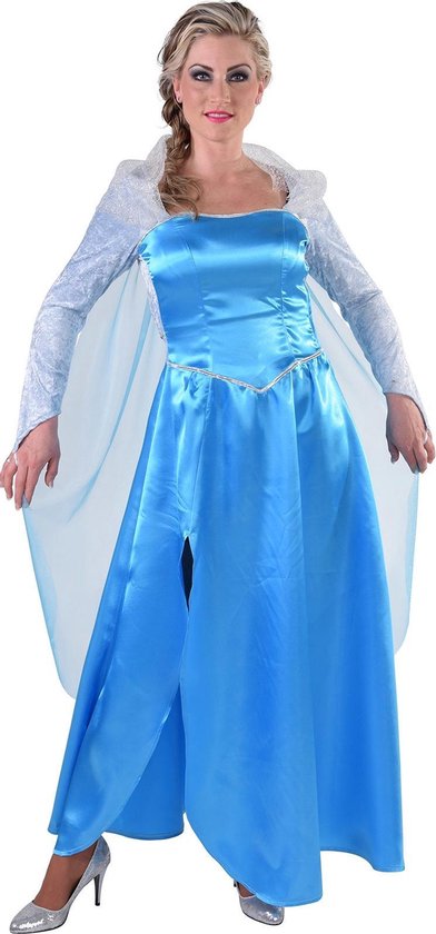 in de rij gaan staan Uit genade Magic Design Jurk Ijsprinses Dames Polyester Blauw Maat Xl | bol.com