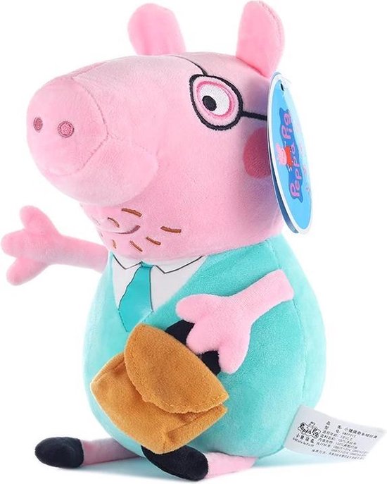 Kan worden berekend Postbode Duiker Peppa Pig knuffel Papa Pig 30 cm | bol.com