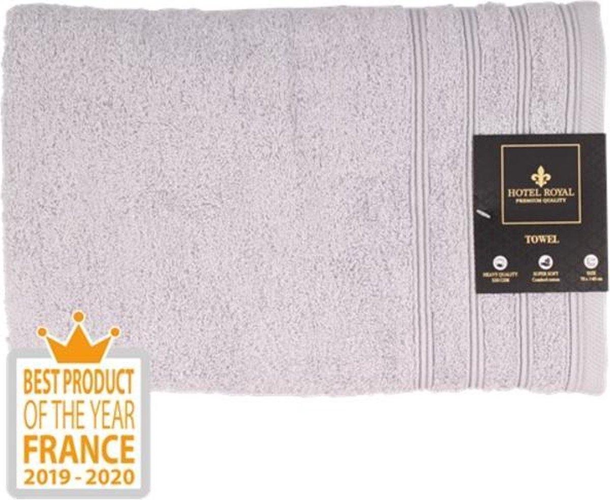 DONZA - Hotel Handdoek - Badhanddoek grijs 70x140 cm - Superzacht Gekamd katoen / 550 GSM Zware kwaliteit Badhanddoek - Hotel handdoek - badlaken - badhandoek - Super soft - Towels - serviette de bain