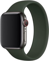 Siliconen bandje compatibel met Apple Watch 41/40/38 mm, Cyprus groen/Groen, Solobandje, polsmaat M