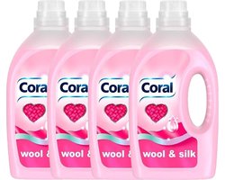 Coral Wasmiddel Wool & Silk Delicate was - 4 x 1,25 l