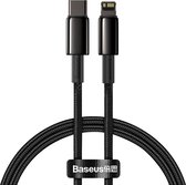 Baseus | USB C naar Lightning Kabel | 20 Watt | 2 meter | Geschikt voor iPhone  | Zwart