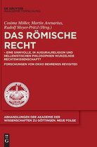 Abhandlungen der Akademie der Wissenschaften Zu G�ttingen. N- Das R�mische Recht