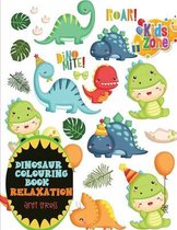 dinosaur colouring book relaxation anti stress