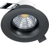 EGLO Saliceto Inbouwarmatuur - LED - Ø 8,8 cm - Zwart - Dimbaar