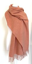 Josi Louis 100% Cashmere luxe geweven zachte warme winter sjaal - licht oud Roze