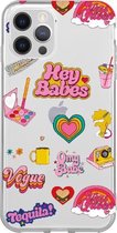 Hoesjes Atelier Hey Babes! Transparant Hoesje  voor IPhone 12&12Pro