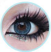 Blauw Kleurlens Cosplay Halloween | Geo Medicals Nudy CH622 Jaarlenzen Met Sterkte -2.25