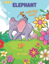 Cute Elephant Coloring Book for kids