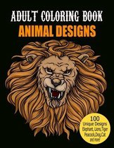 Adult Coloring Book Animal Designs