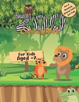 ZOO Coloring Book for kids Aged +7