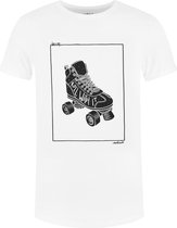 Collect The Label - Hip Roller Skate T-shirt - Wit - Unisex - L