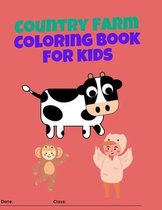 Country Farm Coloring Book for kids